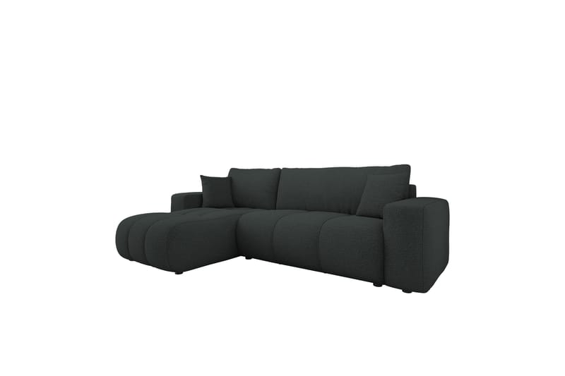 Flo Sovesofa med Sjeselong 3-seter - Svart - Møbler - Sofaer - Sofaer med sjeselong - 3 seters sofa med divan