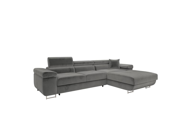 Gabina Sofa med Divan 3-seter - Grå - Møbler - Sofaer - Sofaer med sjeselong - 3 seters sofa med divan