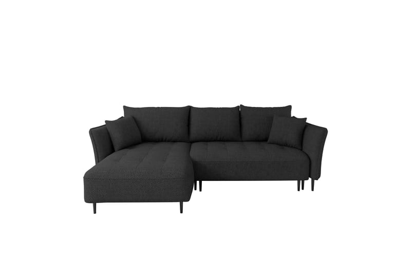 Garron Sofa med Divan 3-seter - Svart - Møbler - Sofaer - Sofaer med sjeselong - 3 seters sofa med divan