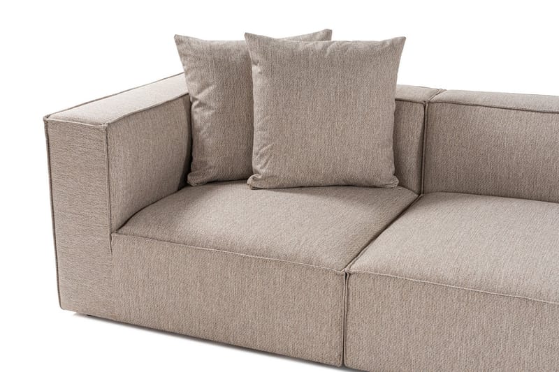 Gregor Sofa med Sjeselong 4-seter - Sand beige - Møbler - Sofaer - Sofaer med sjeselong - 4 seters sofa med divan