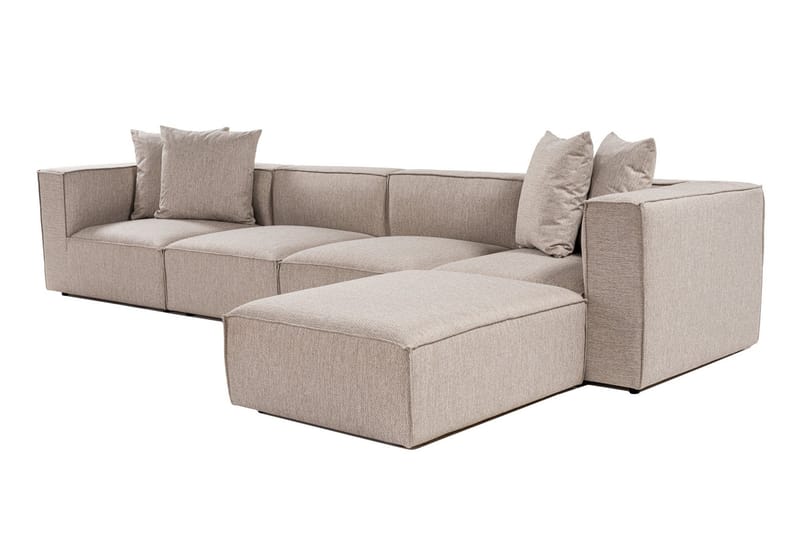 Gregor Sofa med Sjeselong 4-seter - Sand beige - Møbler - Sofaer - Sofaer med sjeselong - 4 seters sofa med divan