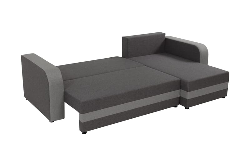 Hewlet Sofa med Divan 3-seter - Beige/Mørk grå - Møbler - Sofaer - Sofaer med sjeselong - 3 seters sofa med divan