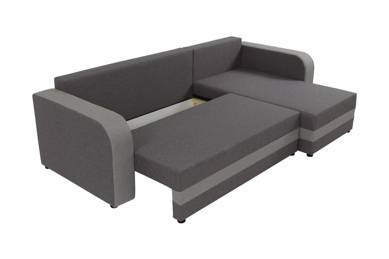 Hewlet Sofa med Divan 3-seter - Beige/Mørk grå - Møbler - Sofaer - Sofaer med sjeselong - 3 seters sofa med divan