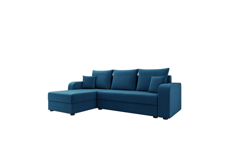 Hewlet Sofa med Divan 3-seter - Blå - Møbler - Sofaer - Sofaer med sjeselong - 3 seters sofa med divan