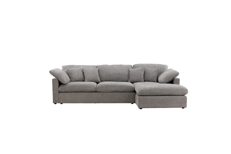 Hjørnesofa VIND Amalfi Mørk grå - Mørk grå - Møbler - Sofaer - Sofaer med sjeselong - 3 seters sofa med divan