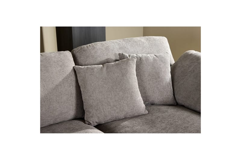 Hjørnesofa VIND Amalfi Mørk grå - Mørk grå - Møbler - Sofaer - Sofaer med sjeselong - 3 seters sofa med divan