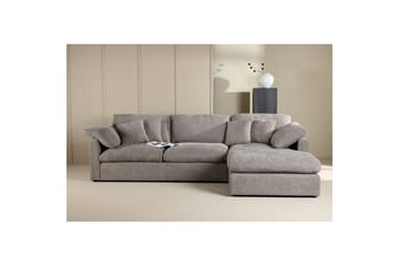 Hjørnesofa VIND Amalfi Mørk grå - Mørk grå - Møbler - Sofaer - Sofaer med sjeselong - 3 seters sofa med divan