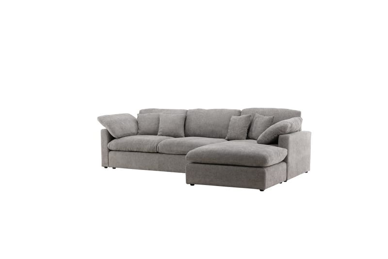 Hjørnesofa VIND Amalfi Mørk grå - Mørk grå - Møbler - Sofaer - Sofaer med sjeselong - 3 seters sofa med divan