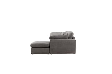 Hjørnesofa VIND Amalfi Mørk grå - Mørk grå - Møbler - Sofaer - Sofaer med sjeselong - 3 seters sofa med divan