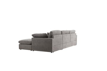 Hjørnesofa VIND Amalfi Mørk grå - Mørk grå - Møbler - Sofaer - Sofaer med sjeselong - 3 seters sofa med divan