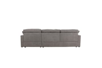 Hjørnesofa VIND Amalfi Mørk grå - Mørk grå - Møbler - Sofaer - Sofaer med sjeselong - 3 seters sofa med divan