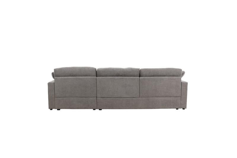 Hjørnesofa VIND Amalfi Mørk grå - Mørk grå - Møbler - Sofaer - Sofaer med sjeselong - 3 seters sofa med divan