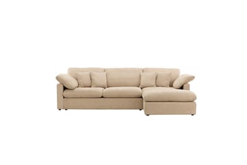 Hjørnesofa VIND Amalfi Sand - Sand - Møbler - Sofaer - Sofaer med sjeselong - 3 seters sofa med divan