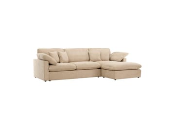 Hjørnesofa VIND Amalfi Sand - Sand - Møbler - Sofaer - Sofaer med sjeselong - 3 seters sofa med divan