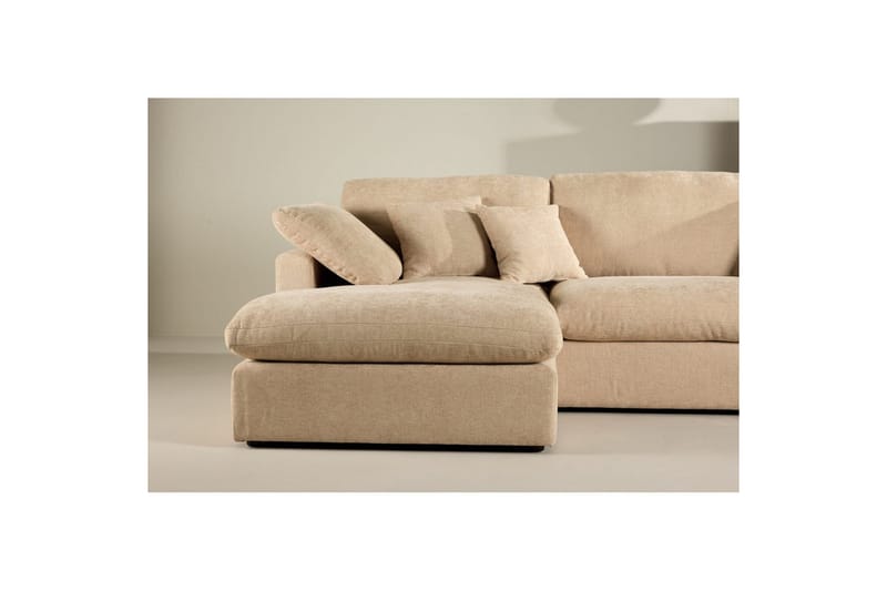 Hjørnesofa VIND Amalfi Sand - Sand - Møbler - Sofaer - Sofaer med sjeselong - 3 seters sofa med divan