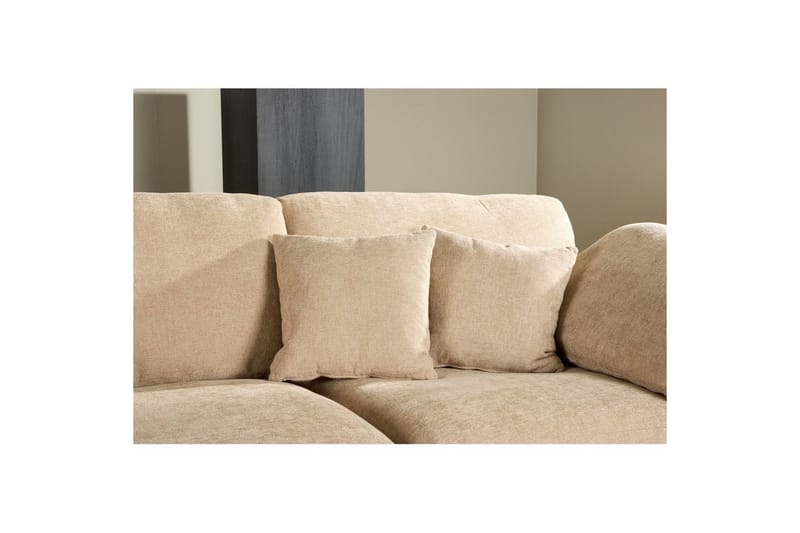 Hjørnesofa VIND Amalfi Sand - Sand - Møbler - Sofaer - Sofaer med sjeselong - 3 seters sofa med divan