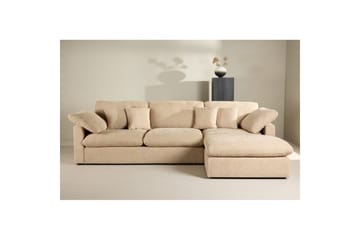 Hjørnesofa VIND Amalfi Sand - Sand - Møbler - Sofaer - Sofaer med sjeselong - 3 seters sofa med divan