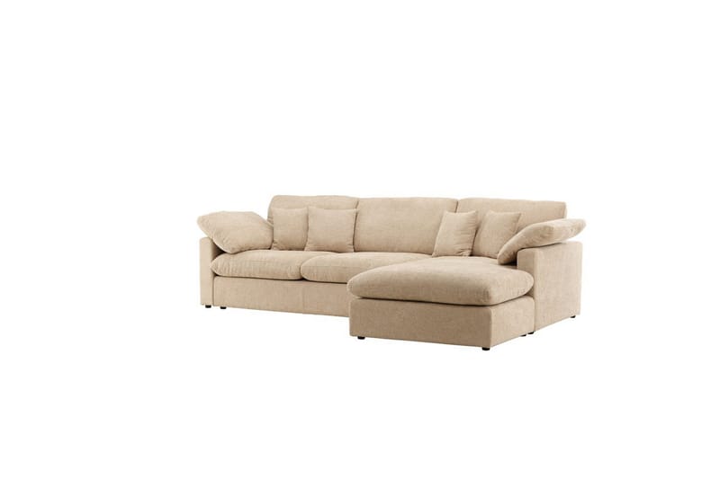 Hjørnesofa VIND Amalfi Sand - Sand - Møbler - Sofaer - Sofaer med sjeselong - 3 seters sofa med divan