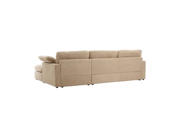 Hjørnesofa VIND Amalfi Sand - Sand - M�øbler - Sofaer - Sofaer med sjeselong - 3 seters sofa med divan