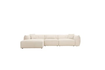 Hjørnesofa VIND Positano Beige - Møbler - Sofaer - Sofaer med sjeselong - 4 seters sofa med divan