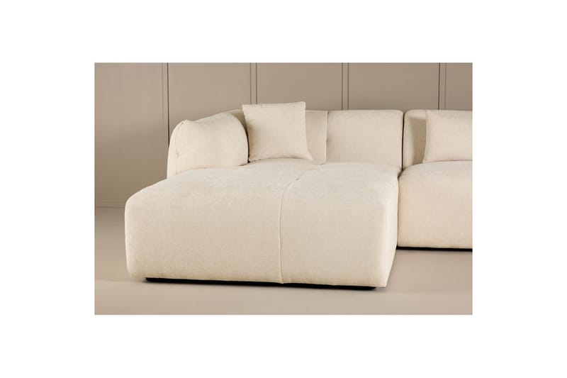 Hjørnesofa VIND Positano Beige - Møbler - Sofaer - Sofaer med sjeselong - 4 seters sofa med divan