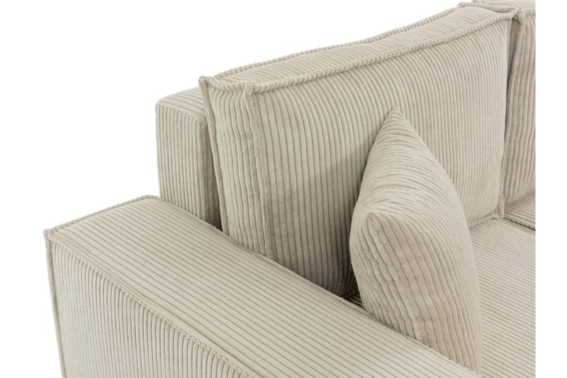 Hobson Sofa med Divan 3-seter - Beige - Møbler - Sofaer - Sofaer med sjeselong - 3 seters sofa med divan