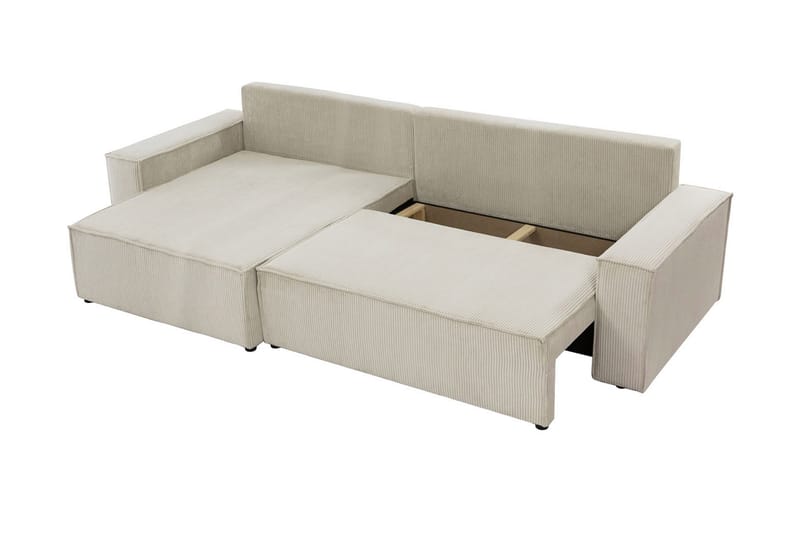 Hobson Sofa med Divan 3-seter - Beige - Møbler - Sofaer - Sofaer med sjeselong - 3 seters sofa med divan