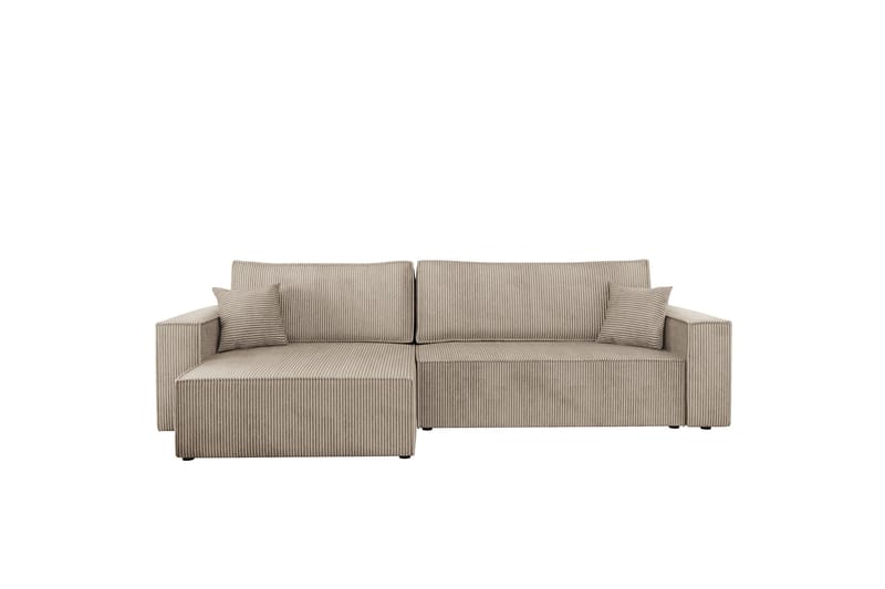 Hobson Sofa med Divan 3-seter - Beige - Møbler - Sofaer - Sofaer med sjeselong - 3 seters sofa med divan