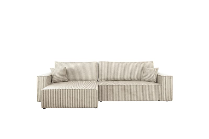 Hobson Sofa med Divan 3-seter - Beige - Møbler - Sofaer - Sofaer med sjeselong - 3 seters sofa med divan