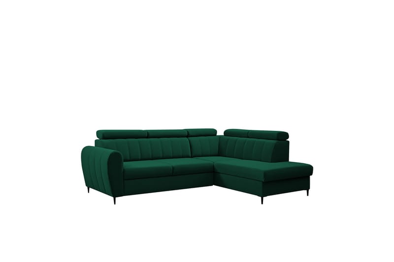 Hoffman Sofa med Sjeselong 3-seter - Grønn - Møbler - Sofaer - Sofaer med sjeselong - 3 seters sofa med divan