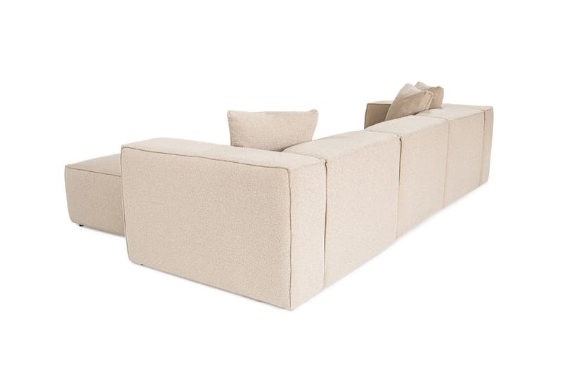 Kaolins Sofa med Sjeselong 3-seter - Fersken - Møbler - Sofaer - Sofaer med sjeselong - 3 seters sofa med divan