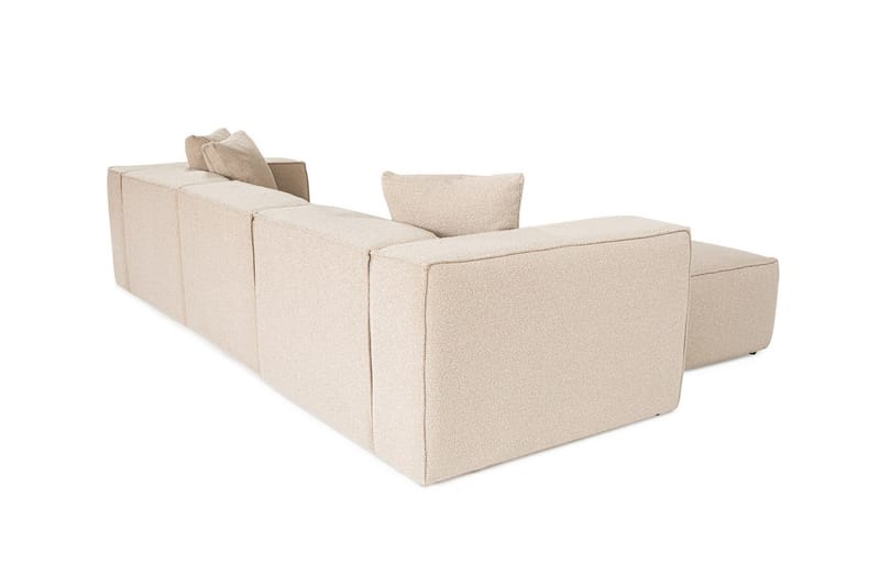 Kaolins Sofa med Sjeselong 3-seter - Fersken - Møbler - Sofaer - Sofaer med sjeselong - 3 seters sofa med divan