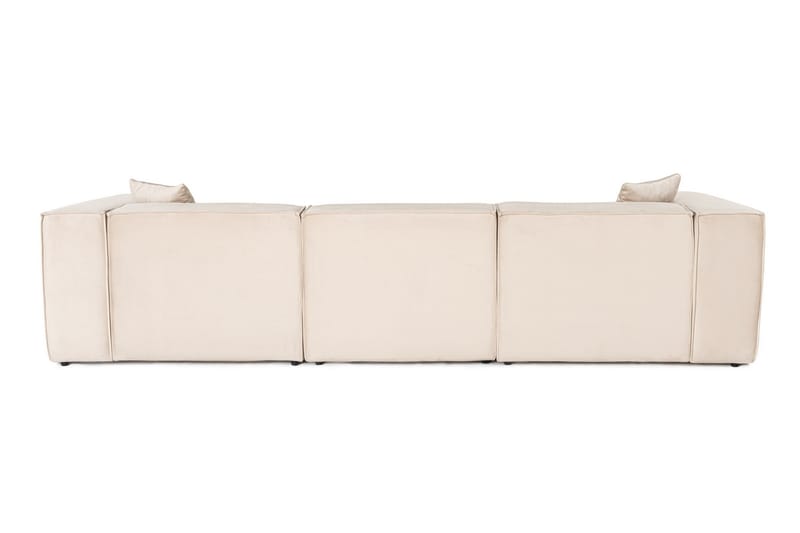 Kaolins Sofa med Sjeselong 3-seter - Krem - Møbler - Sofaer - Sofaer med sjeselong - 3 seters sofa med divan