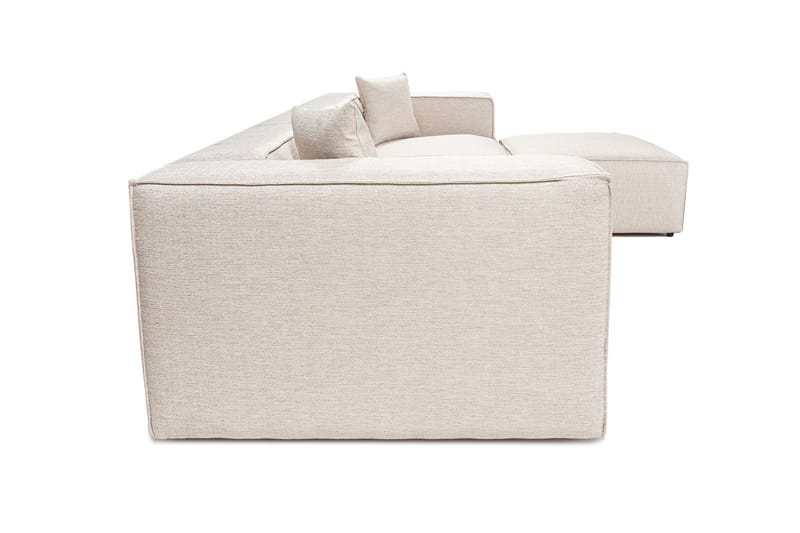 Kaolins Sofa med Sjeselong 3-seter - Lys brun - Møbler - Sofaer - Sofaer med sjeselong - 3 seters sofa med divan