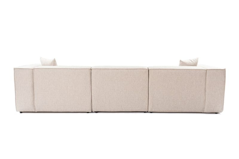 Kaolins Sofa med Sjeselong 3-seter - Lys brun - Møbler - Sofaer - Sofaer med sjeselong - 3 seters sofa med divan