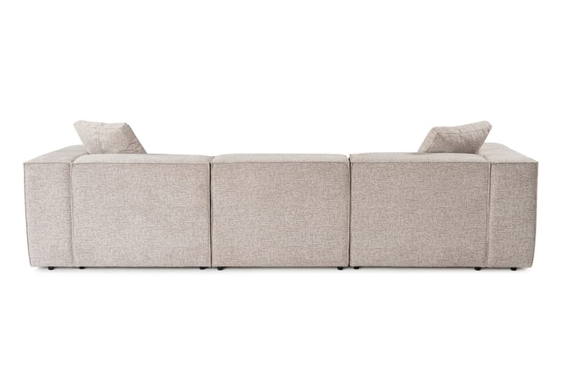 Kaolins Sofa med Sjeselong 3-seter - Mokka - Møbler - Sofaer - Sofaer med sjeselong - 3 seters sofa med divan