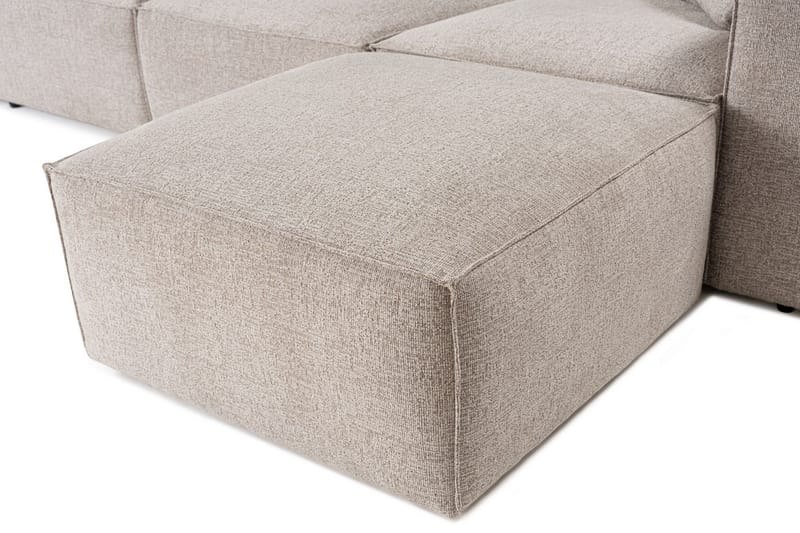 Kaolins Sofa med Sjeselong 3-seter - Mokka - Møbler - Sofaer - Sofaer med sjeselong - 3 seters sofa med divan