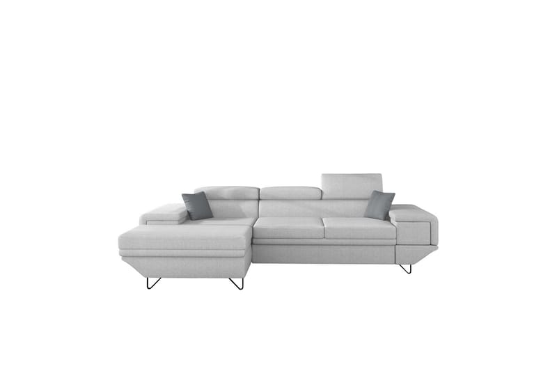 Kollekind Sofa med Divan 3-seter - Lys grå/Grå - Møbler - Sofaer - Sofaer med sjeselong - 3 seters sofa med divan