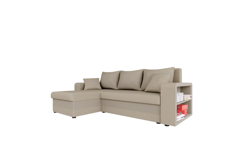 Marheim Sofa med Divan 3-seter - Beige - Møbler - Sofaer - Sofaer med sjeselong - 3 seters sofa med divan