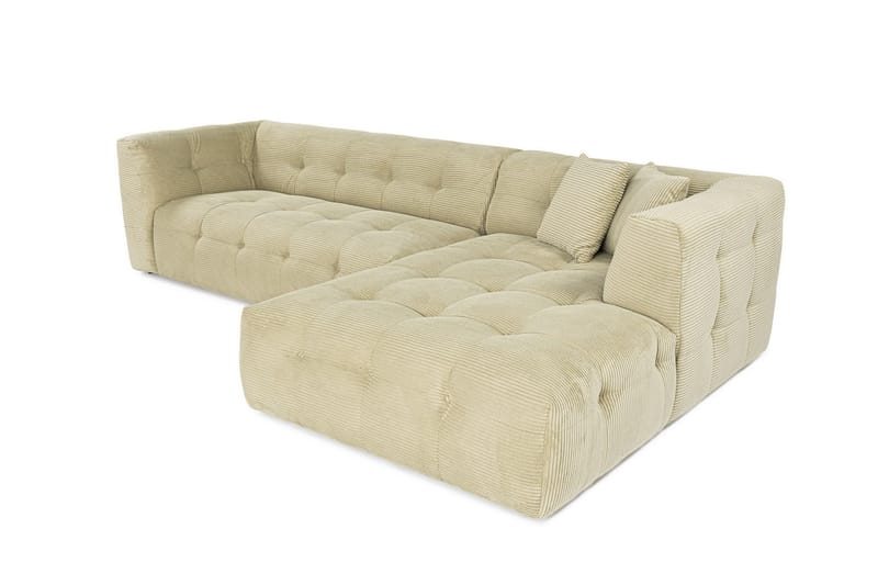 Octavian Sofa med Sjeselong 3-seter - Grønn - Møbler - Sofaer - Sofaer med sjeselong - 3 seters sofa med divan