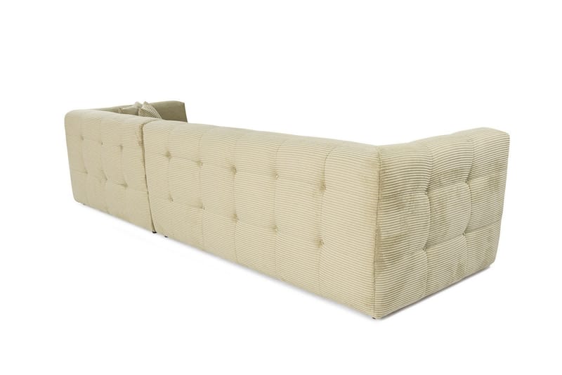 Octavian Sofa med Sjeselong 3-seter - Grønn - Møbler - Sofaer - Sofaer med sjeselong - 3 seters sofa med divan