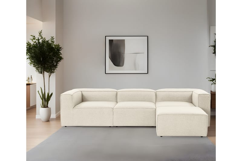 Redlands Sofa med Sjeselong 3-seter - Ecru - Møbler - Sofaer - Sofaer med sjeselong - 3 seters sofa med divan