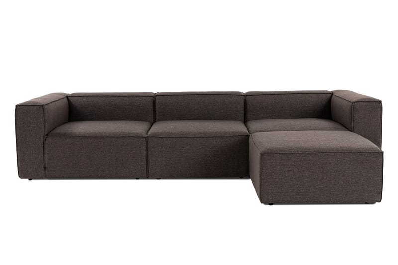 Redlands Sofa med Sjeselong 3-seter - Mørk brun - Møbler - Sofaer - Sofaer med sjeselong - 3 seters sofa med divan