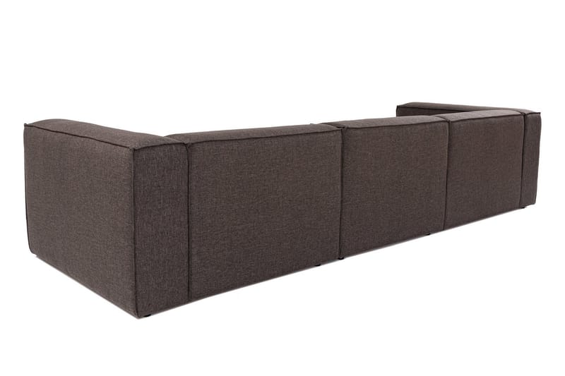 Redlands Sofa med Sjeselong 3-seter - Mørk brun - Møbler - Sofaer - Sofaer med sjeselong - 3 seters sofa med divan