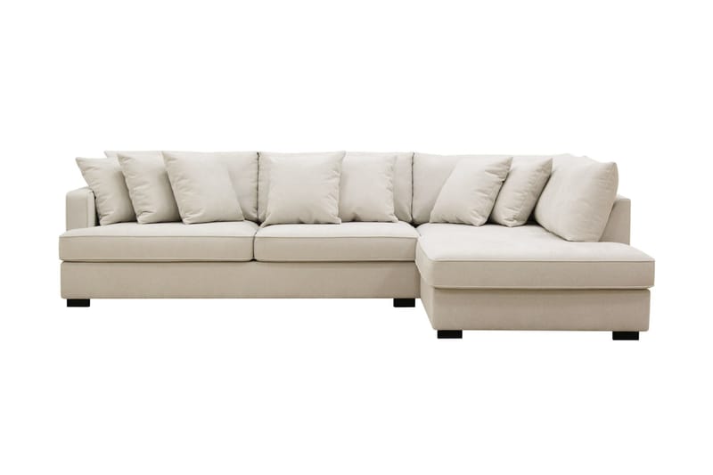 Rossi Dybde 3-seter L Sofa med Sjeselong Høyre - Lys Beige - Møbler - Sofaer - Sofaer med sjeselong - 4 seters sofa med divan