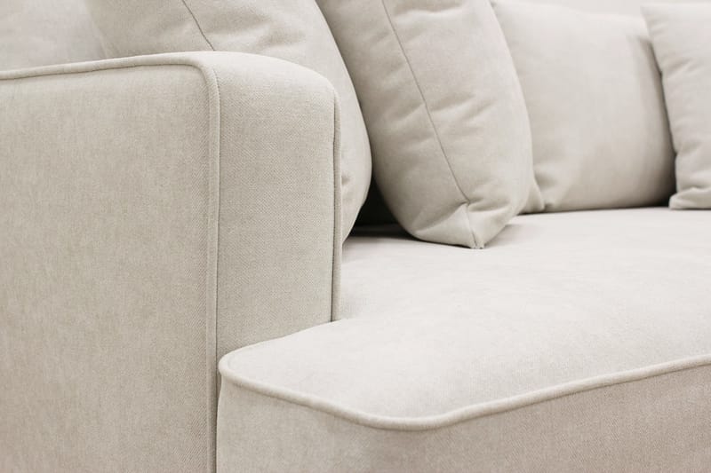 Rossi Dybde 3-seter L Sofa med Sjeselong Høyre - Lys Beige - Møbler - Sofaer - Sofaer med sjeselong - 4 seters sofa med divan