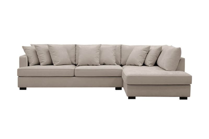 Rossi Dybde 3-seter L Sofa med Sjeselong Høyre - Lys Brun - Møbler - Sofaer - Sofaer med sjeselong - 4 seters sofa med divan