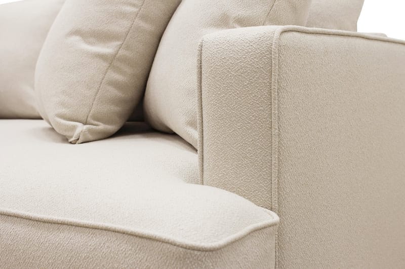 Rossi Dybde 3-seter L Sofa med Sjeselong Venstre - Lys Beige - Møbler - Sofaer - Sofaer med sjeselong - 4 seters sofa med divan