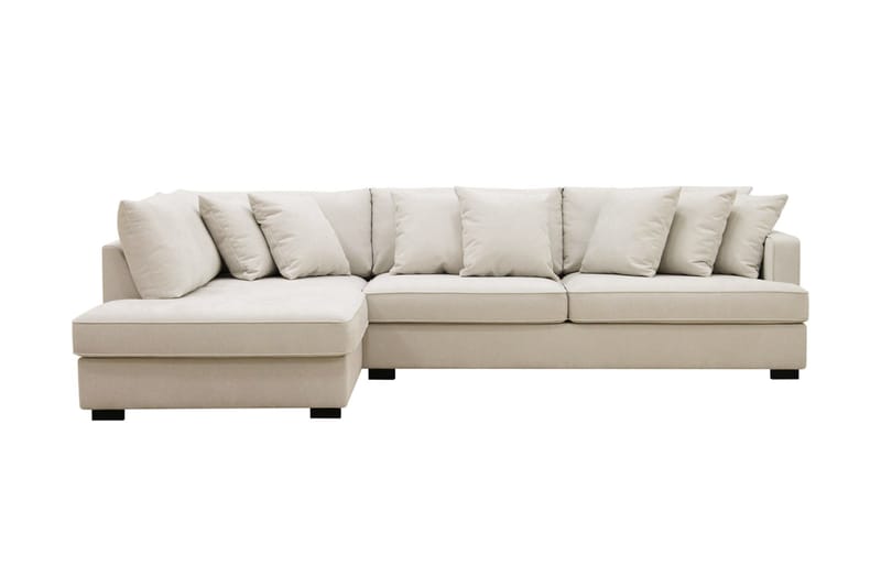 Rossi Dybde 3-seter L Sofa med Sjeselong Venstre - Lys Beige - Møbler - Sofaer - Sofaer med sjeselong - 4 seters sofa med divan