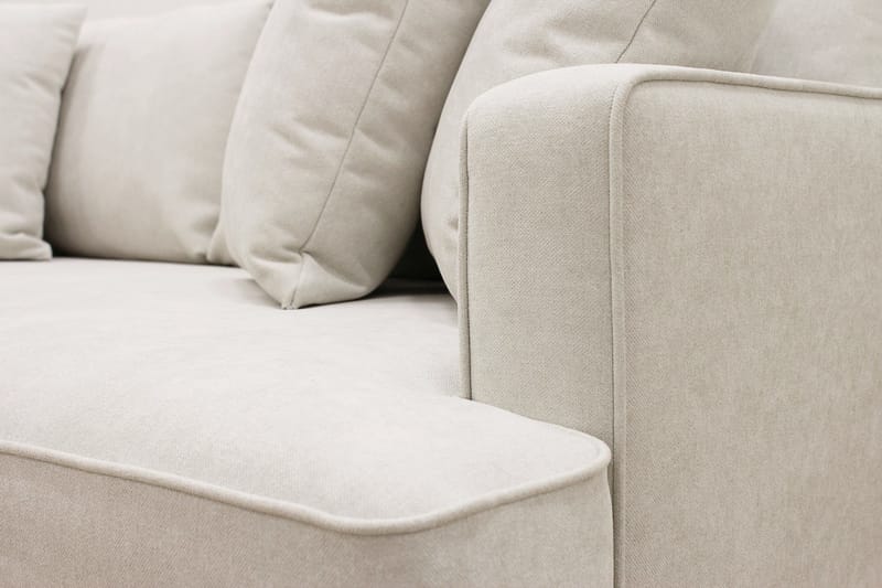 Rossi Dybde 3-seter L Sofa med Sjeselong Venstre - Lys Beige - Møbler - Sofaer - Sofaer med sjeselong - 4 seters sofa med divan